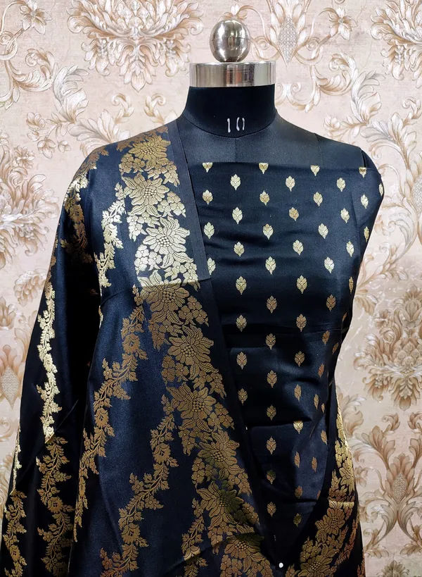 Black_Katan_Silk_Floral_Zari_Booti_with_Aada_Stripe_Dupatta_Banarasi_Suit_700SKL_KS52