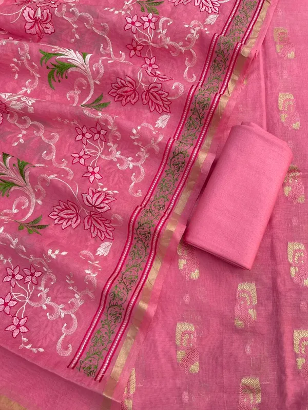 Pink_Pure_Mercerised_Resham_Mina_Embroidery_Dupatta_Banarasi_Suit_1250SKL_RM1