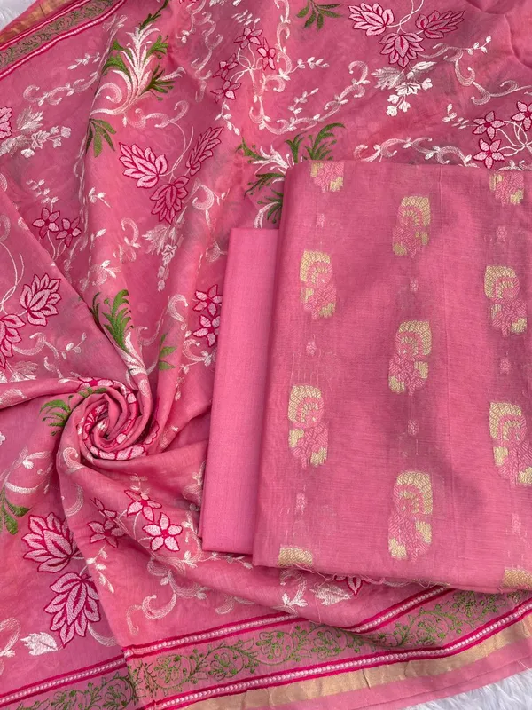 Pink_Pure_Mercerised_Resham_Mina_Embroidery_Dupatta_Banarasi_Suit_1250SKL_RM1
