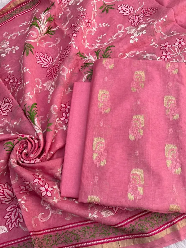 Pink_Pure_Mercerised_Resham_Mina_Embroidery_Dupatta_Banarasi_Suit_1250SKL_RM1