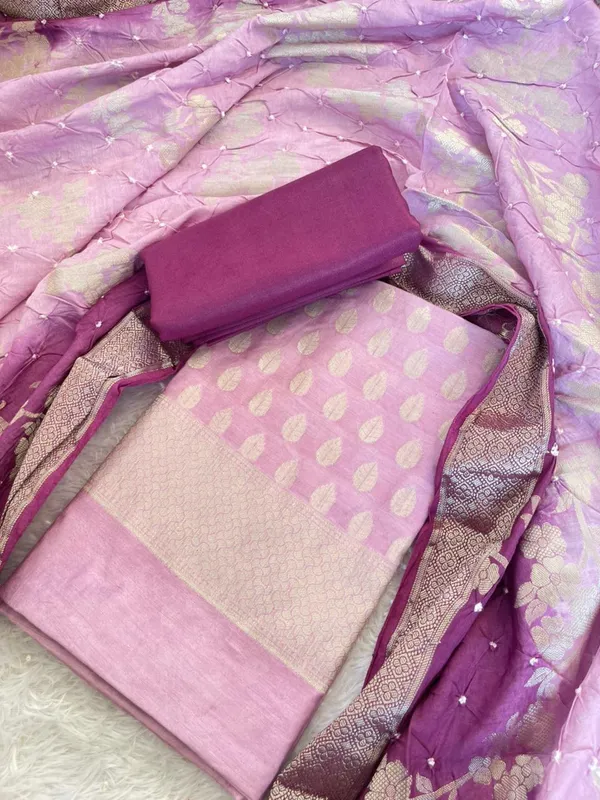 Baby_Pink_Cotton_Blend_Leaf_Zari_Booti_Banarasi_Suit_with_Bandhani_Zari_Jaal_Dupatta_1325DAN_SBN6