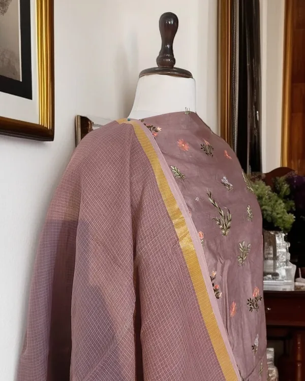 Mauve_Chiniya_Silk_Embroidery_Booti_Daman_Banarasi_Suit_with_Kota_Check_Dupatta_1000SKL_CSE5