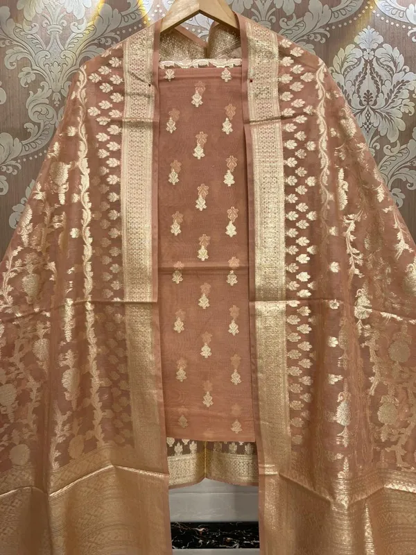 Light_Brown_Chanderi_Lorex_weave_Zari_Booti_Banarasi_Suit_with_Chunri_Booti_Dupatta_1350ASG_CHL3