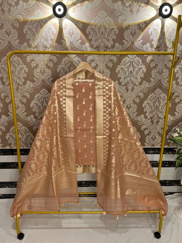 Light_Brown_Chanderi_Lorex_weave_Zari_Booti_Banarasi_Suit_with_Chunri_Booti_Dupatta_1350ASG_CHL3