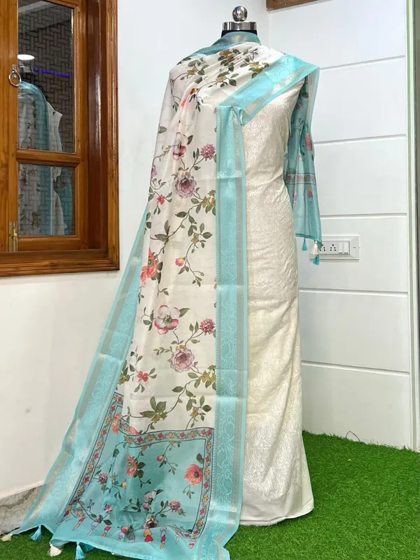 Cotton_Dyable_Embroidery_Suit_With_Contrast_Digital_Print_Light_Blue_Dupatta_Banarasi_Suit_Set_Skl_Cd8