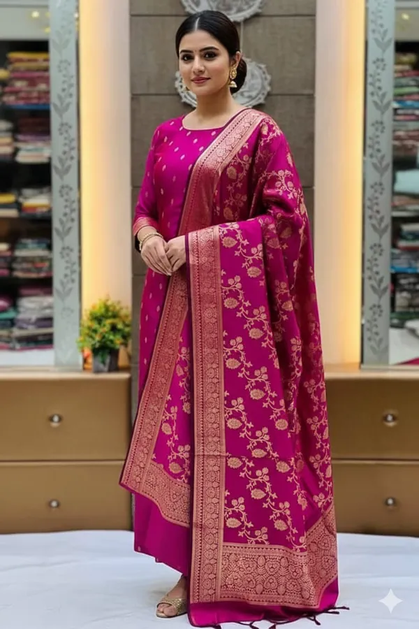Magenta_Katan_Silk_Katban_Floral_Zari_Booti_Banarasi_Suit_with_Zari_Jaal_Dupatta_700SKL_KSB7