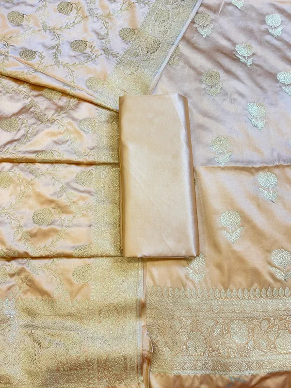 Beige_Mashru_Silk_Floral_Zari_Booti_with_Zari_Jaal_Dupatta_Handloom_Banarasi_3_pcs_Suit_Set_3000AJ_MSR17