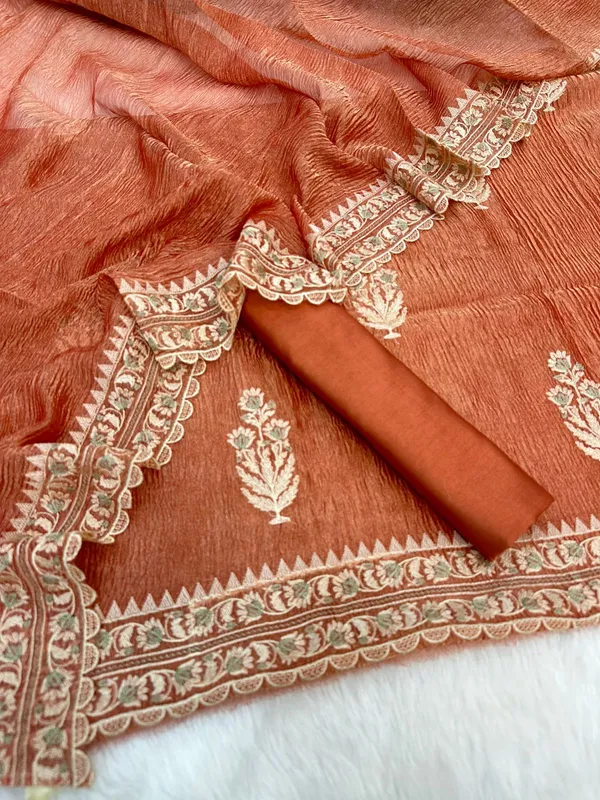 Gerua_Tissue_Silk_With_Embroidery_Crush_Dupatta_Banarasi_Set_Skl_Tsu7