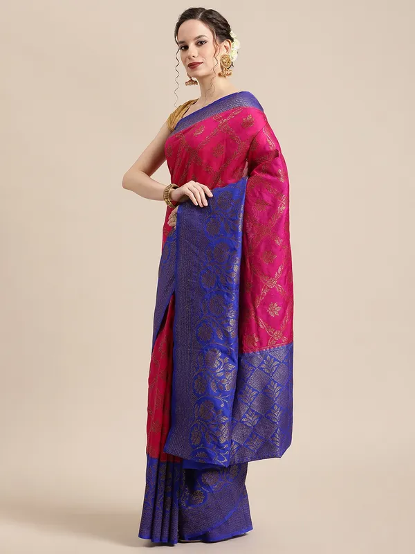 Magenta_Dupion_Silk_Banarasi_Sarees_For_Women_GEDUPSILK_36