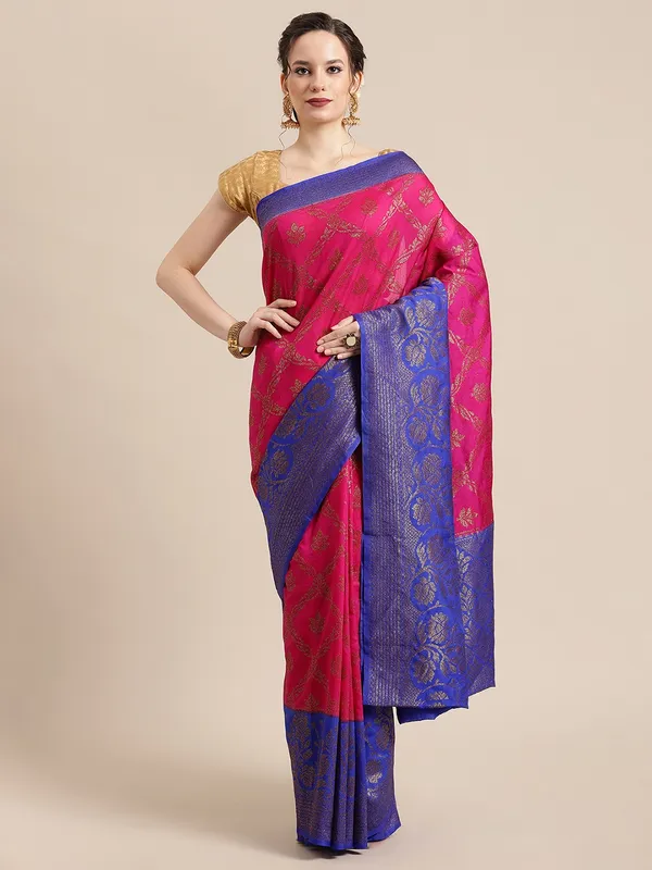 Magenta_Dupion_Silk_Banarasi_Sarees_For_Women_GEDUPSILK_36