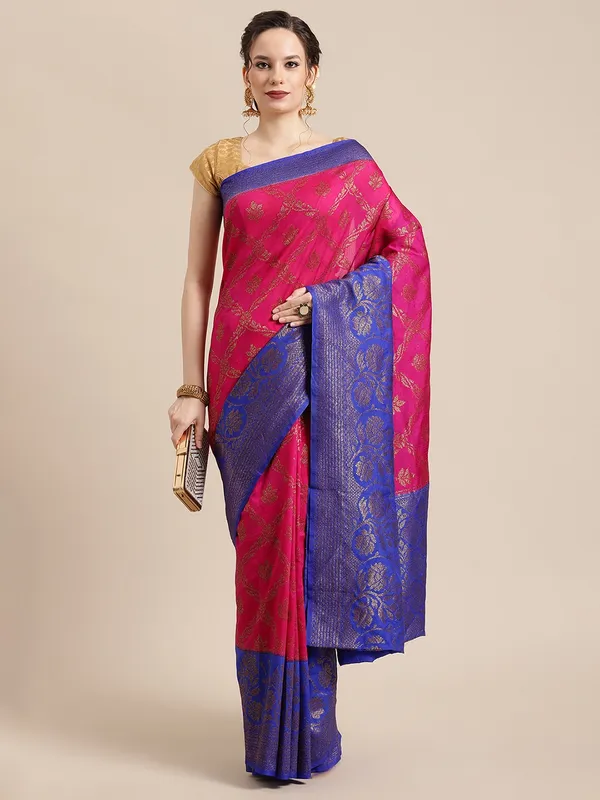 Magenta_Dupion_Silk_Banarasi_Sarees_For_Women_GEDUPSILK_36
