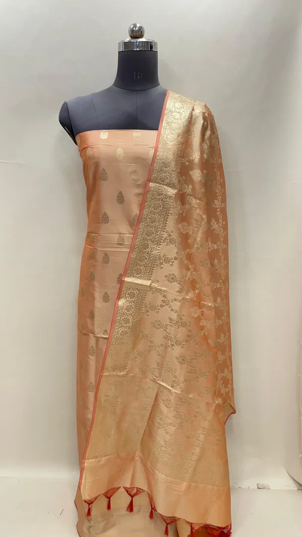 Orange_Semi_Katan_Silk_Handloom_Banarasi_3_pcs_Suit_Set_MUB_SK54