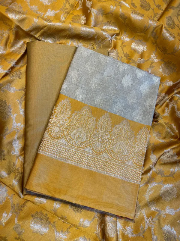 Beige_Art_Silk_Floral_Zari_Booti_Contrast_Banarasi_Suit_with_Mustard_Dupatta_625AJ_TPT52