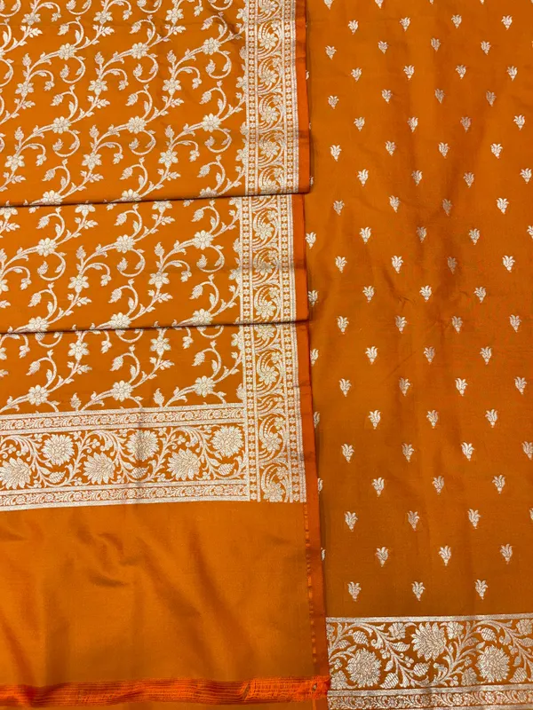 Orange_Handloom_Cotton_Silk_Banarasi_3_pcs_Suit_Set_RHN_2