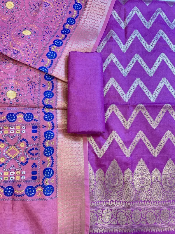 Purple_Katan_Silk_Zari_Zig-Zag_with_Cotton_Print_Dupatta_Banarasi_3_pcs_Suit_Set_1500AJ_KCP11