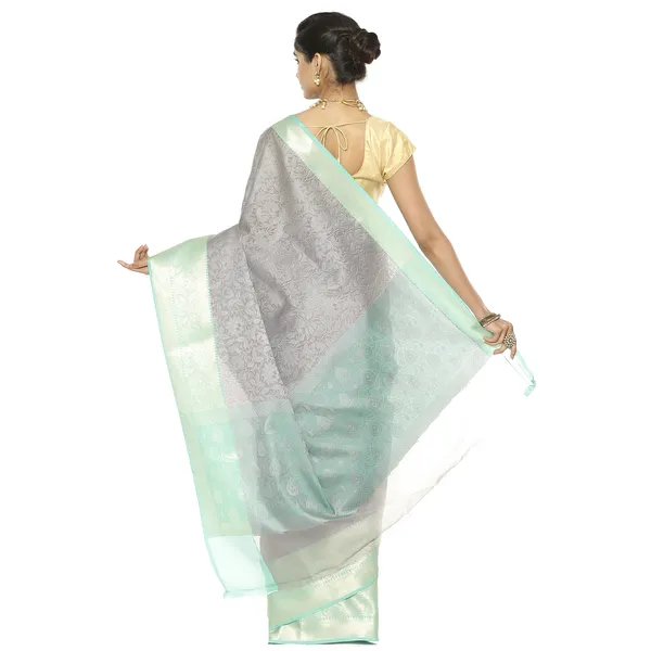 Grey_Art_Silk/Tanchoi_Banarasi_Sarees_For_Women_GEBC2