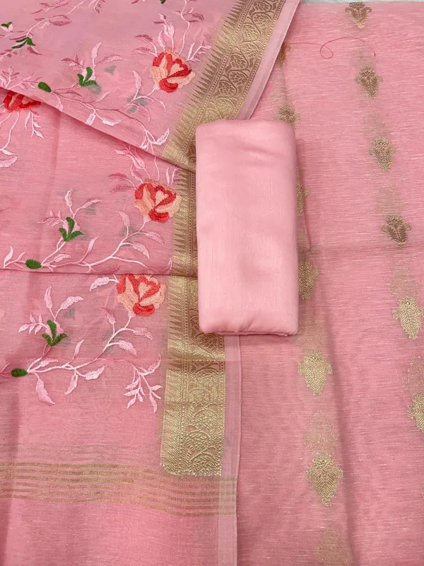 Pink_Linen_Silk_Floral_Zari_Booti_with_Embroidery_Jaal_Dupatta_Banarasi_Suit_11SKL_LNE4