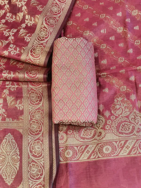 Light_Red_Cotton_Floral_Resham_Aada_Stripe_Banarasi_Suit_600AJ_PJS19