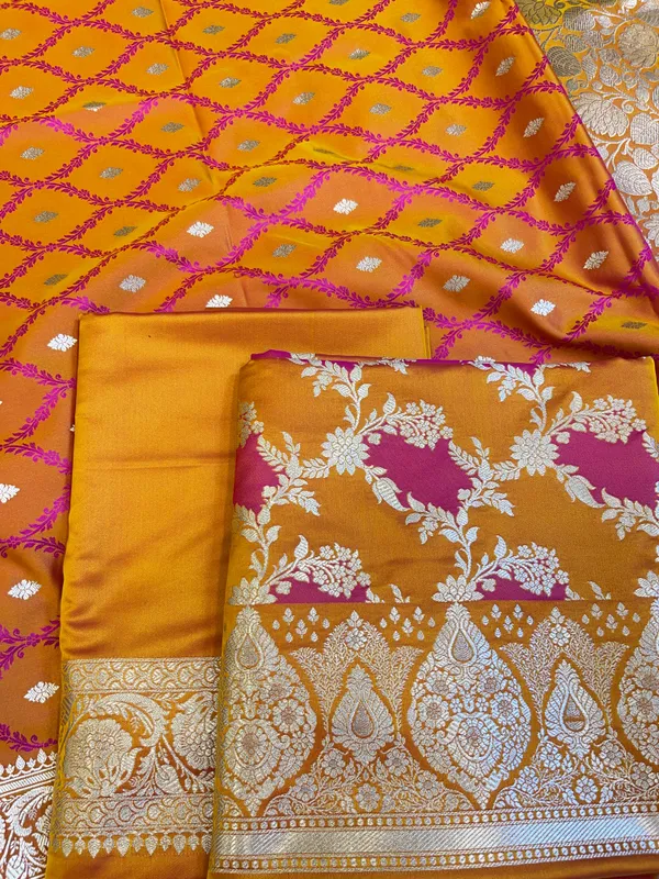 Mustard_Yellow_Mashru_Silk_Floral_Rangkaat_Floral_Zari_Jaal_Banarasi_3_pcs_Suit_Set_26AJ_MSR3