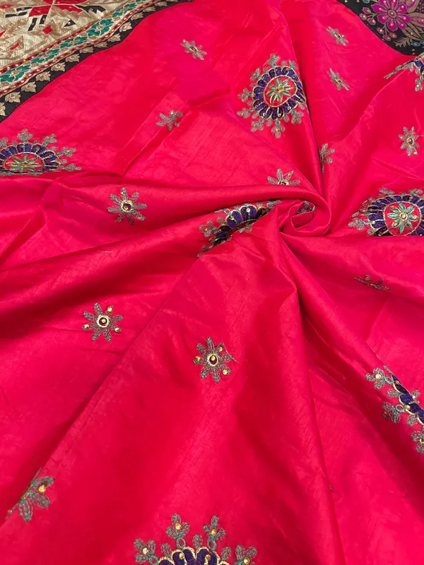 Pink_Cotton_Blend_Zari_Embroidery_Banarasi_Saree_600KS_8