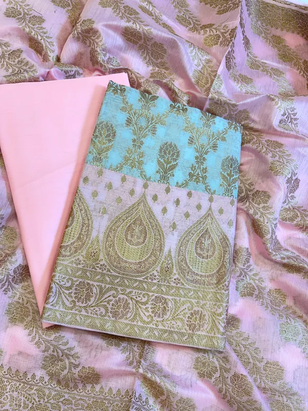Blue_Cotton_Alfi_Zari_Jaal_Contrast_Pink_Border_Banarasi_Suit_55IM_CTN6