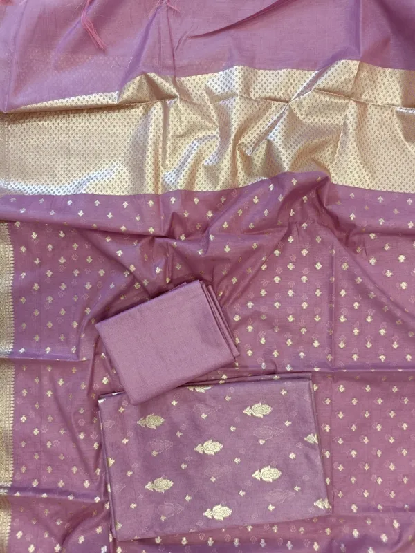 Light_Purple_Mercerise_Silk_Floral_Zari_Booti_with_Chunri_Booti_Dupatta_Banarasi_Suit_11SKL_CMS1