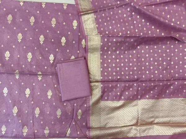Light_Purple_Mercerise_Silk_Floral_Zari_Booti_with_Chunri_Booti_Dupatta_Banarasi_Suit_11SKL_CMS1