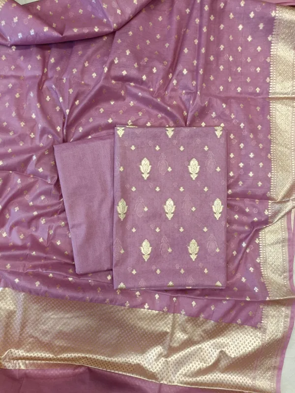 Light_Purple_Mercerise_Silk_Floral_Zari_Booti_with_Chunri_Booti_Dupatta_Banarasi_Suit_11SKL_CMS1