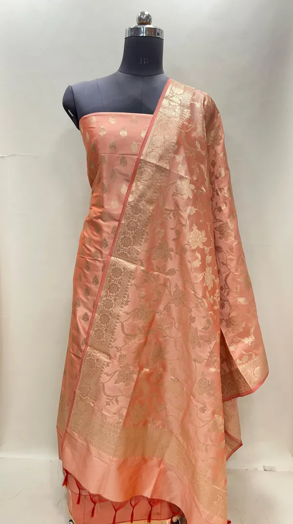 Peach_Semi_Katan_Silk_Handloom_Banarasi_3_pcs_Suit_Set_MUB_SK30