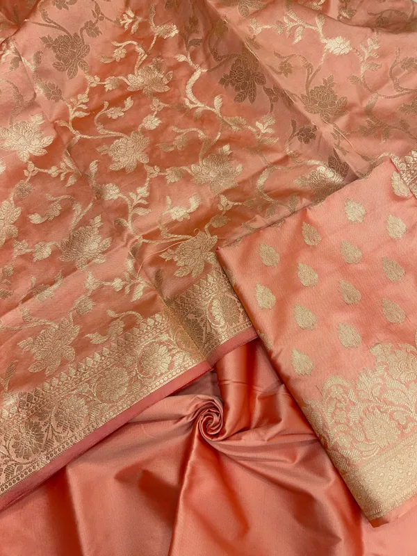 Peach_Semi_Katan_Silk_Handloom_Banarasi_3_pcs_Suit_Set_MUB_SK30