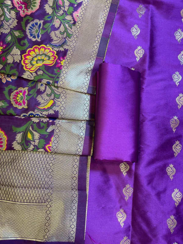 Purple_Katan_Silk_Zari_Booti_Banarasi_3_pcs_Suit_Set_with_Multicolor_Mina_Dupatta_700SKL_KS12