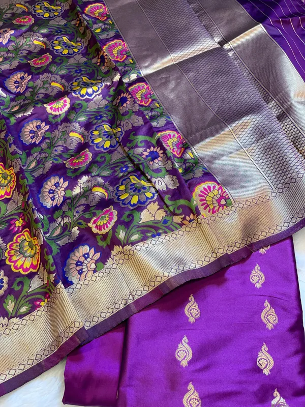 Purple_Katan_Silk_Zari_Booti_Banarasi_3_pcs_Suit_Set_with_Multicolor_Mina_Dupatta_700SKL_KS12
