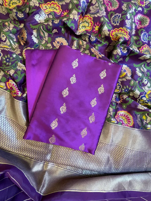 Purple_Katan_Silk_Zari_Booti_Banarasi_3_pcs_Suit_Set_with_Multicolor_Mina_Dupatta_700SKL_KS12