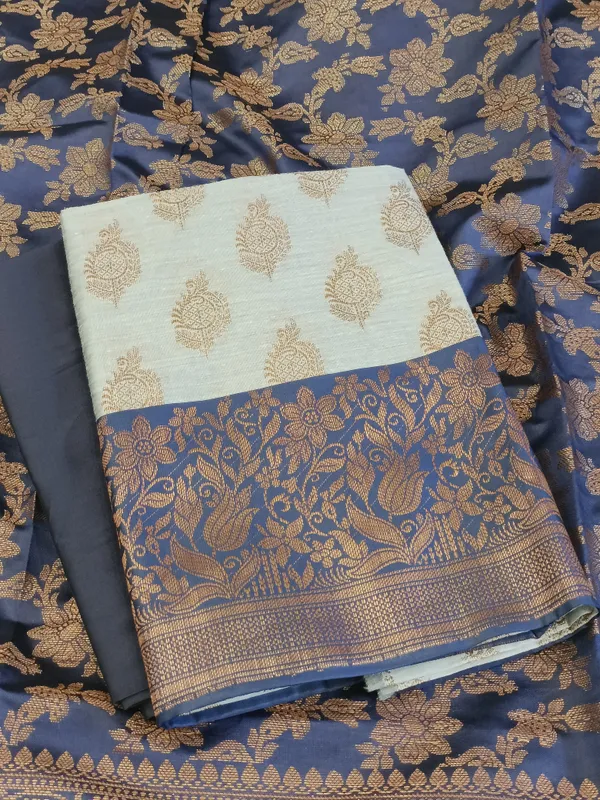 Light_Blue_Cotton_Floral_Zari_Booti_with_Contrast_Navy_Blue_Silk_Border_Banarasi_Suit_525IM_CTN10
