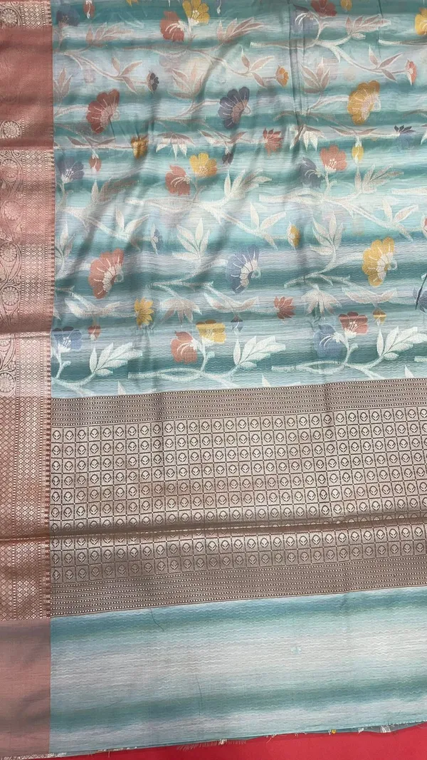 Sea_Green_Matka_Silk/Silk_Blend_Banarasi_Sarees_For_Women_GEMTKSLK_101
