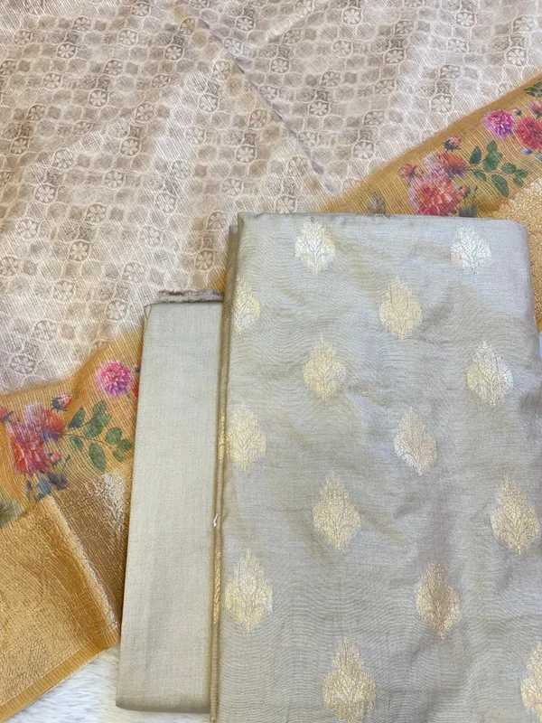 Beige_Cotton_Silk_Dyable_Floral_Zari_Booti_with_Digital_Print_Kota_Check_Dupatta_Banarasi_3_pcs_Suit_Set_11IM_DCS9
