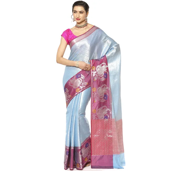 Blue_Kanjeevaram_Banarasi_Sarees_For_Women_GEMA22