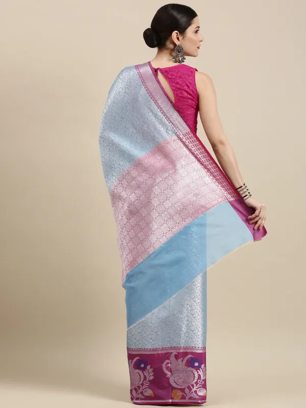 Blue_Kanjeevaram_Banarasi_Sarees_For_Women_GEMA22