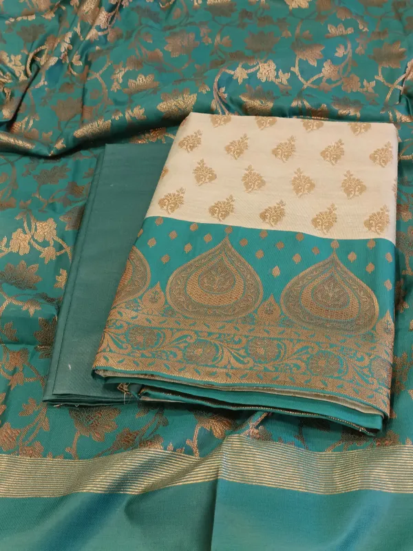 Light_Seagreen_Cotton_Floral_Zari_Booti_with_Contrast_Seagreen_Silk_Border_Banarasi_Suit_525IM_CTN4