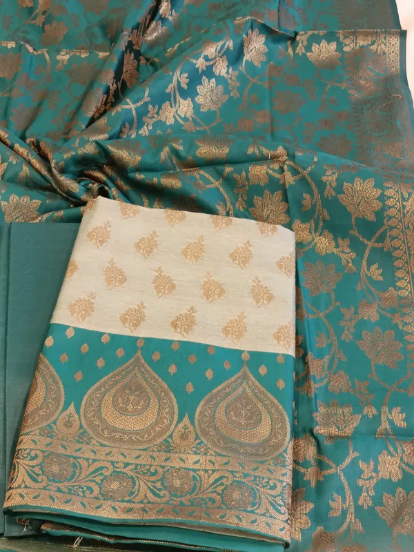Light_Seagreen_Cotton_Floral_Zari_Booti_with_Contrast_Seagreen_Silk_Border_Banarasi_Suit_525IM_CTN4