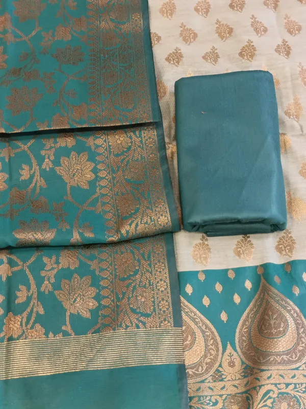Light_Seagreen_Cotton_Floral_Zari_Booti_with_Contrast_Seagreen_Silk_Border_Banarasi_Suit_525IM_CTN4