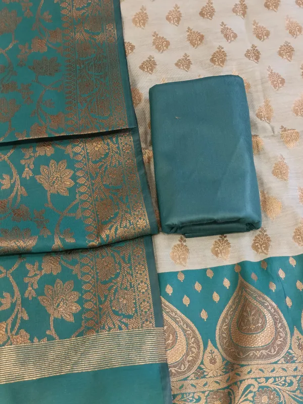Light_Seagreen_Cotton_Floral_Zari_Booti_with_Contrast_Seagreen_Silk_Border_Banarasi_Suit_525IM_CTN4