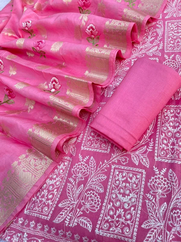 Pink_Pure_Banarasi_Mercerised_Suit_with_Zari_Booti_Weaving_&_Embroidery_Dupatta_1250SKL_ME1