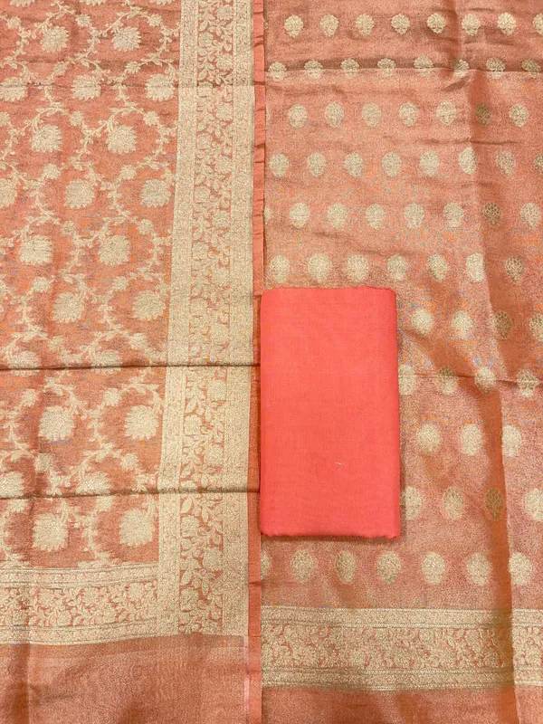 Puresilk_Handloom_Peach_Pink_Tissue_Silk_Banarasi_3_pcs_Suit_Set_RHN_TSU8