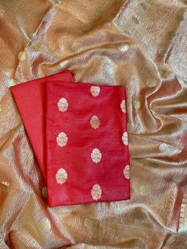 Red_Pure_Mercerise_Silk_Banarasi_3_pcs_Suit_Set_with_Crush_Tissue_Dupatta_1000SKL_PM10