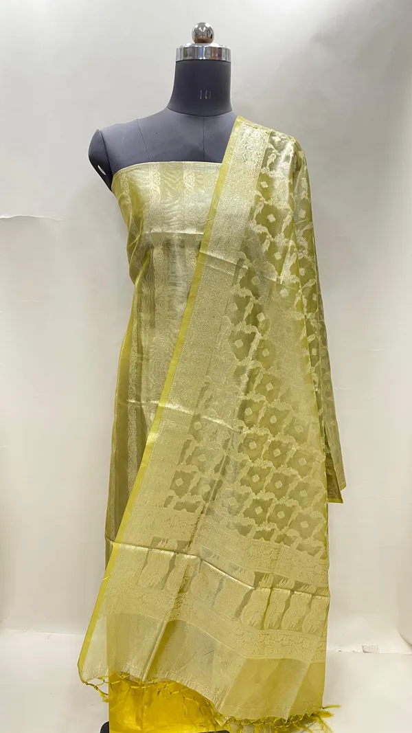 Humairah_Lime_Green_Tissue_Silk_Floral_Zari_Stripe_3_pcs_Suit_Set_with_Plain_Bottom_and_Floral_Zari_Booti_Jaal_Lime_Green_Dupatta