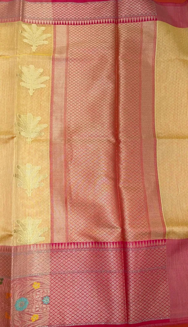 Yellow_Cotton_Blend_Banarasi_Sarees_For_Women_GEHKR_2