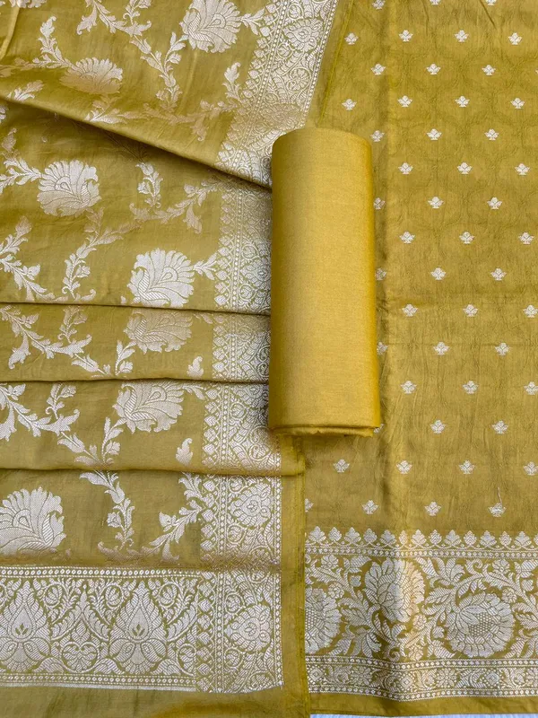 Olive_Green_Viscose_Silk_Banarasi_Suit_with_Zari_Chunri_Booti_&_Floral_Jaal_Dupatta_1050BFS_SV13