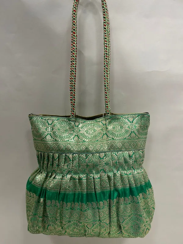 Green_Banarasi_Hand_Bag_HBG_45
