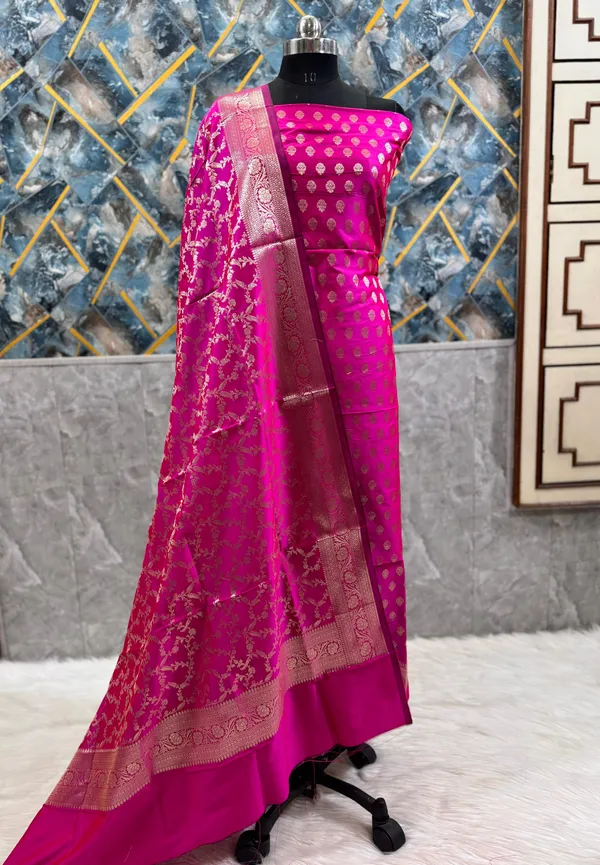 Magenta_Katan_Silk_Floral_Zari_Daman_Booti_Banarasi_Suit_with_Tilfi_Zari_Jaal_Dupatta_800SKL_KSD13